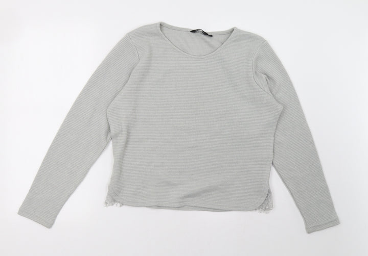 New Look Womens Grey   Pullover Sweatshirt Size 14