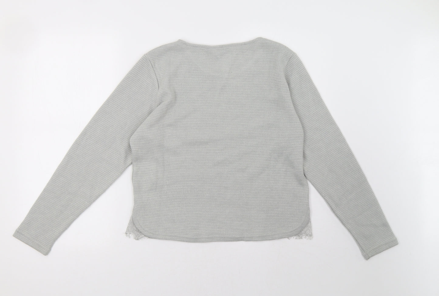 New Look Womens Grey   Pullover Sweatshirt Size 14