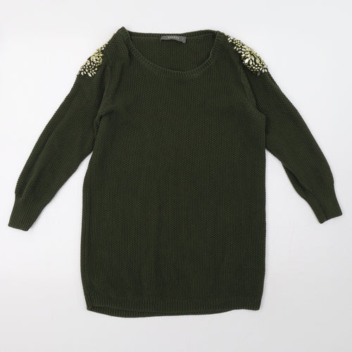 Oasis Womens Green   Pullover Sweatshirt Size S