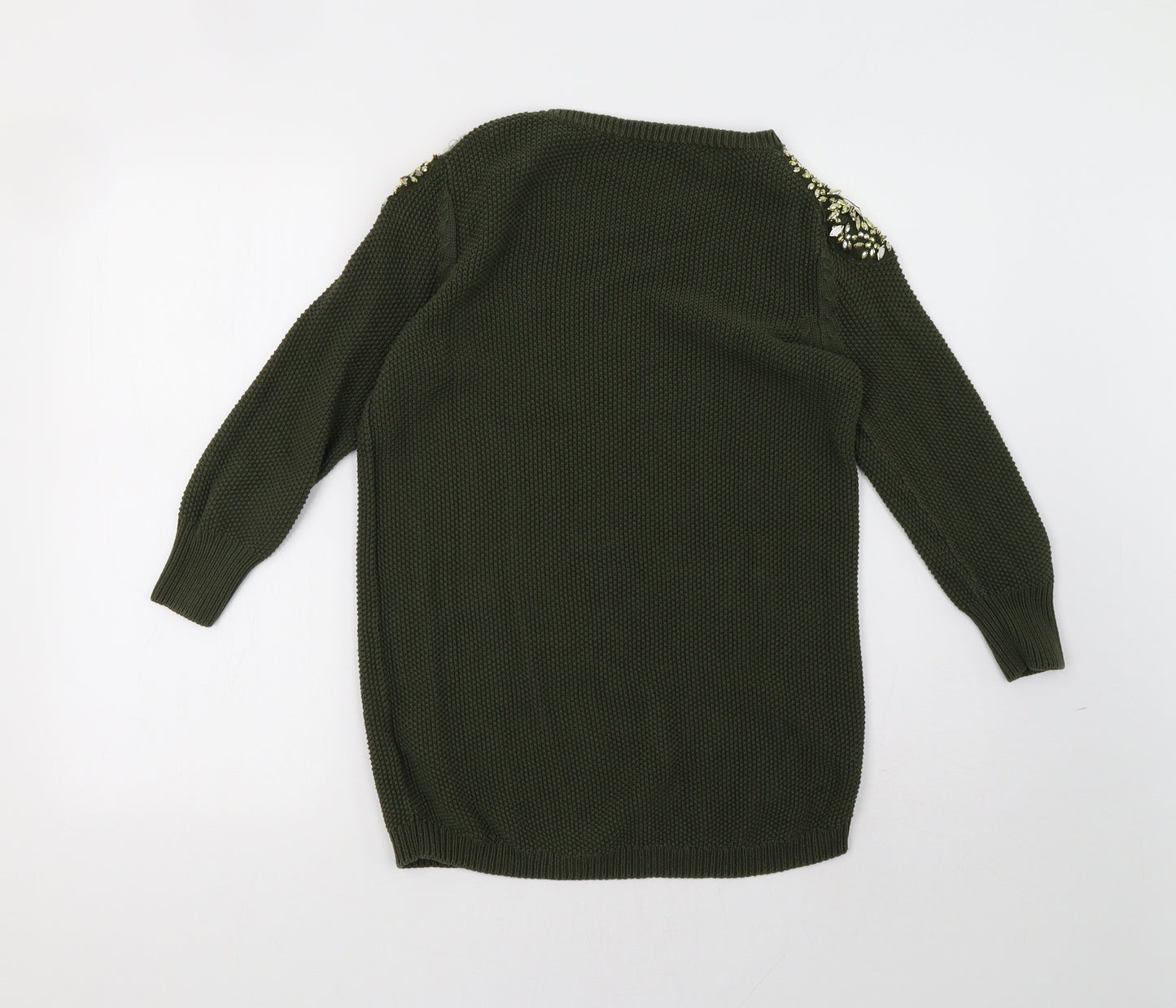 Oasis Womens Green   Pullover Sweatshirt Size S