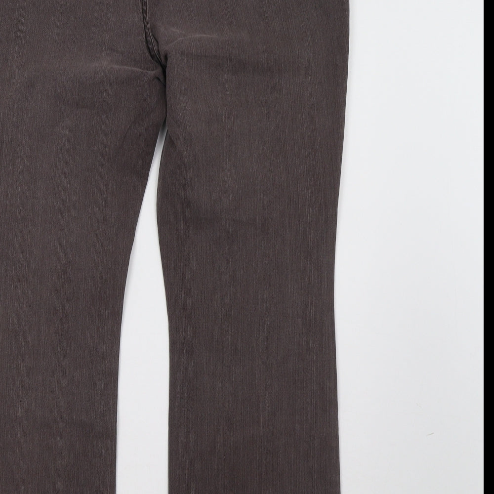 Marks and Spencer Womens Brown  Denim Straight Jeans Size 18 L32 in