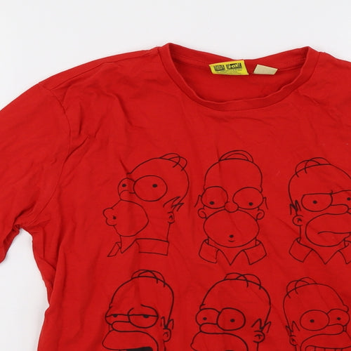Primark Womens Red   Pullover Sweatshirt Size XS  - the simpsons