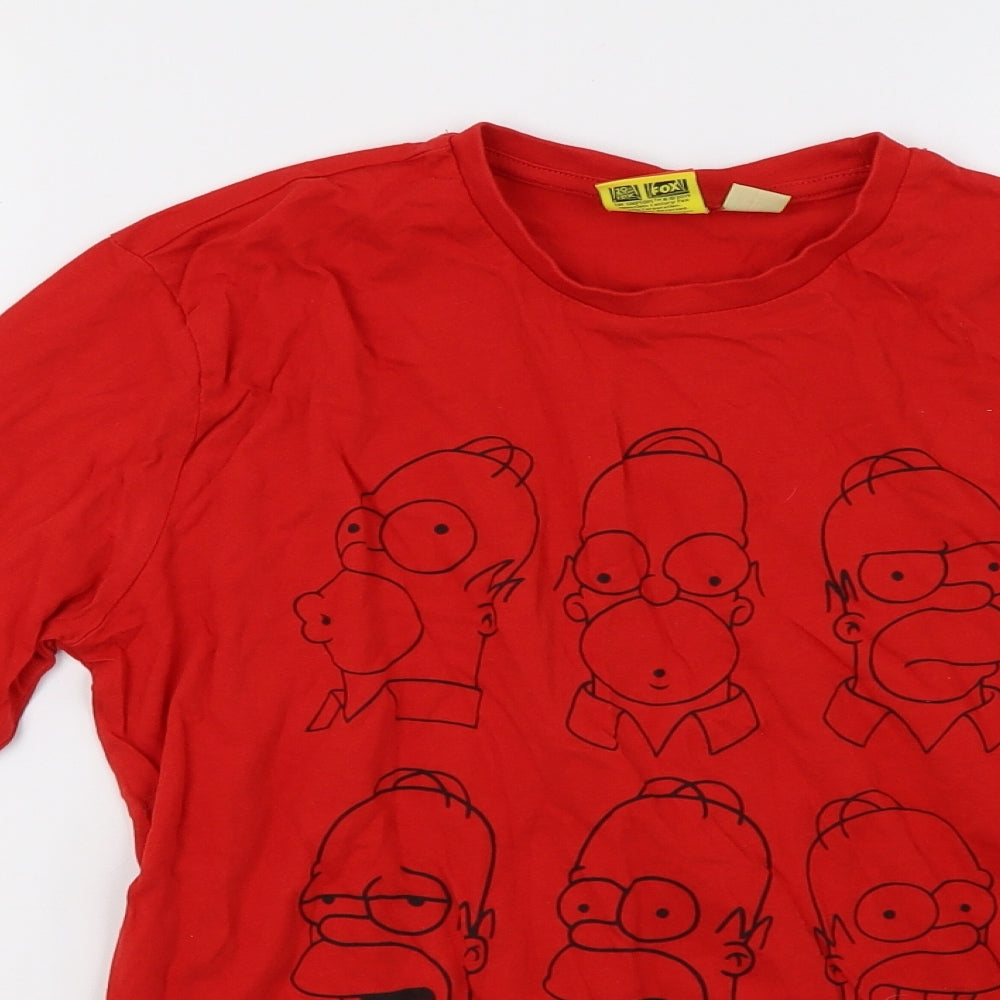 Primark Womens Red   Pullover Sweatshirt Size XS  - the simpsons