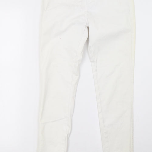 red chilli Womens White   Trousers  Size 8 L32 in