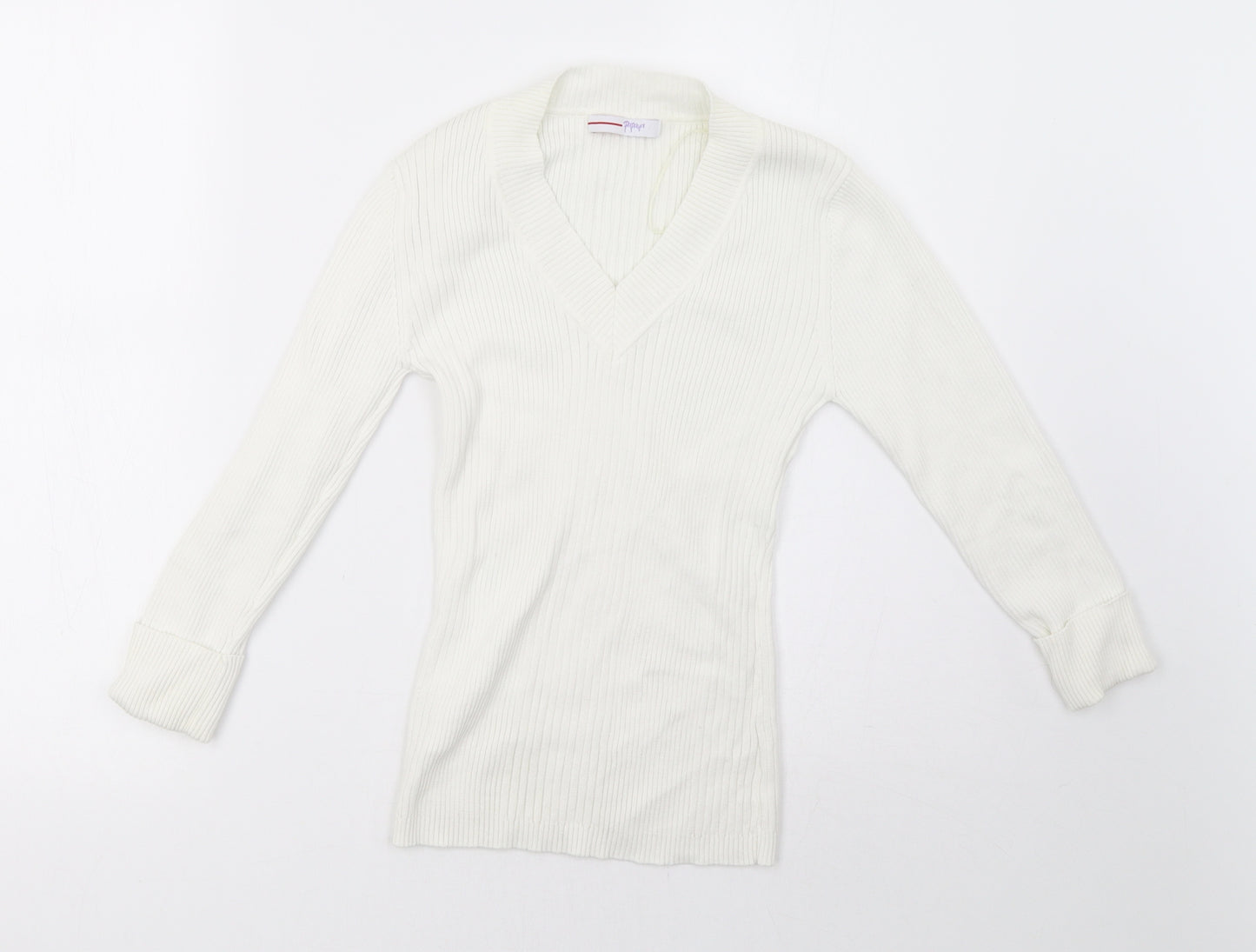 Matalan Womens White   Pullover Sweatshirt Size 8