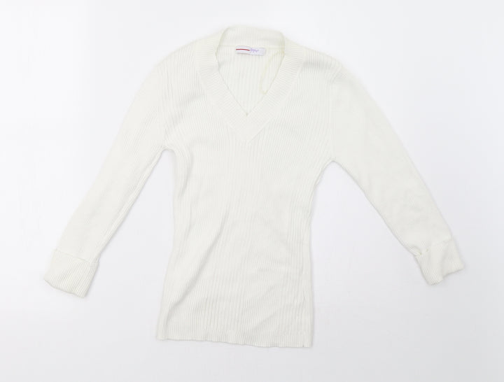 Matalan Womens White   Pullover Sweatshirt Size 8