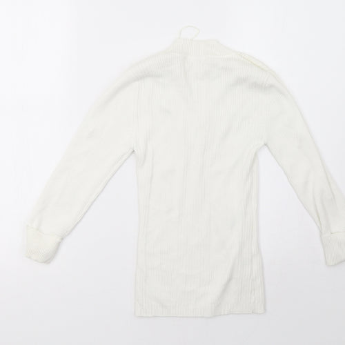 Matalan Womens White   Pullover Sweatshirt Size 8
