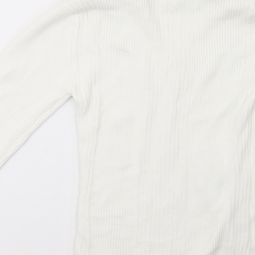 Matalan Womens White   Pullover Sweatshirt Size 8