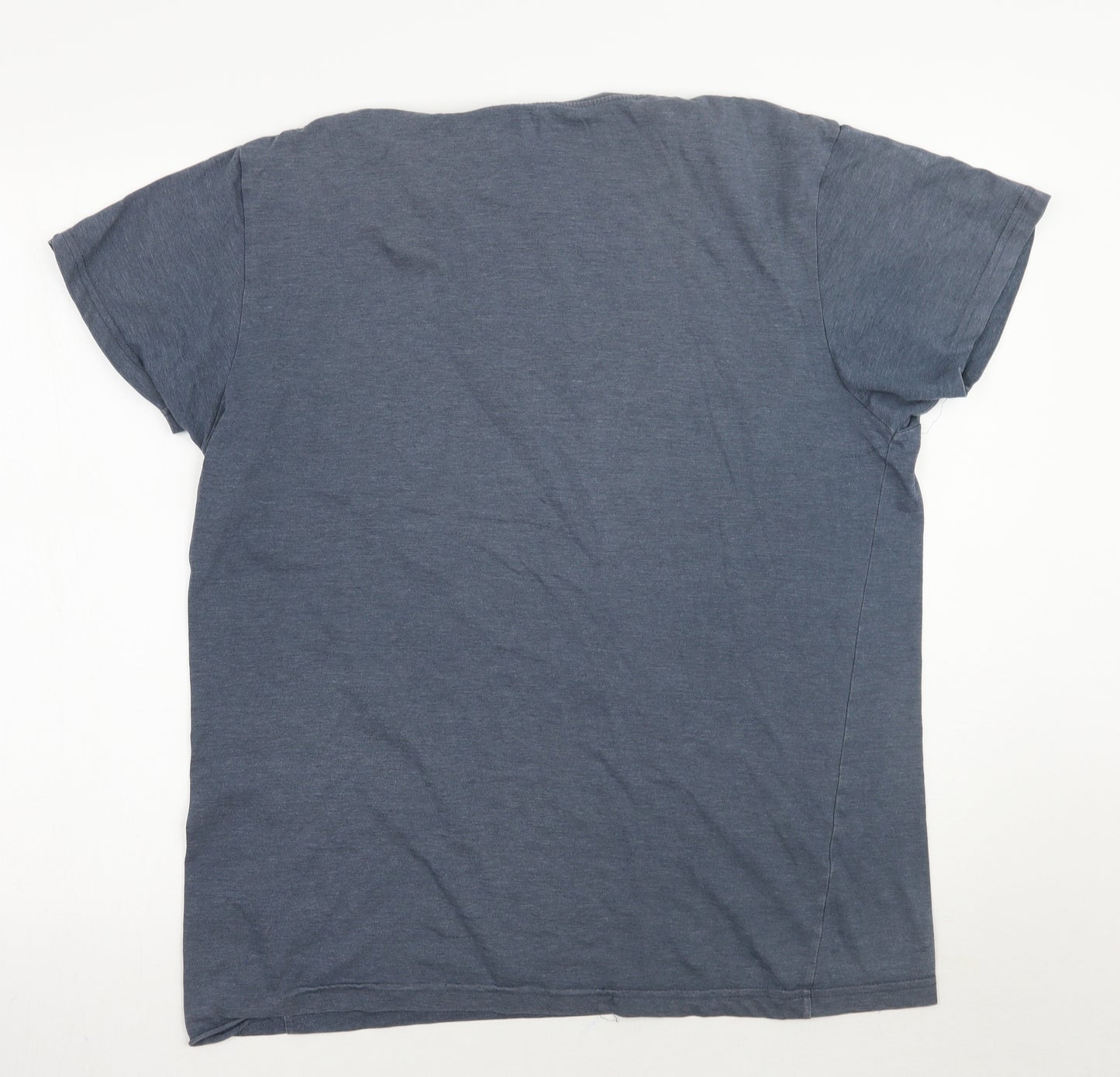 Cedar Wood State Mens Blue    T-Shirt Size L