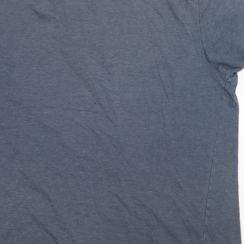 Cedar Wood State Mens Blue    T-Shirt Size L