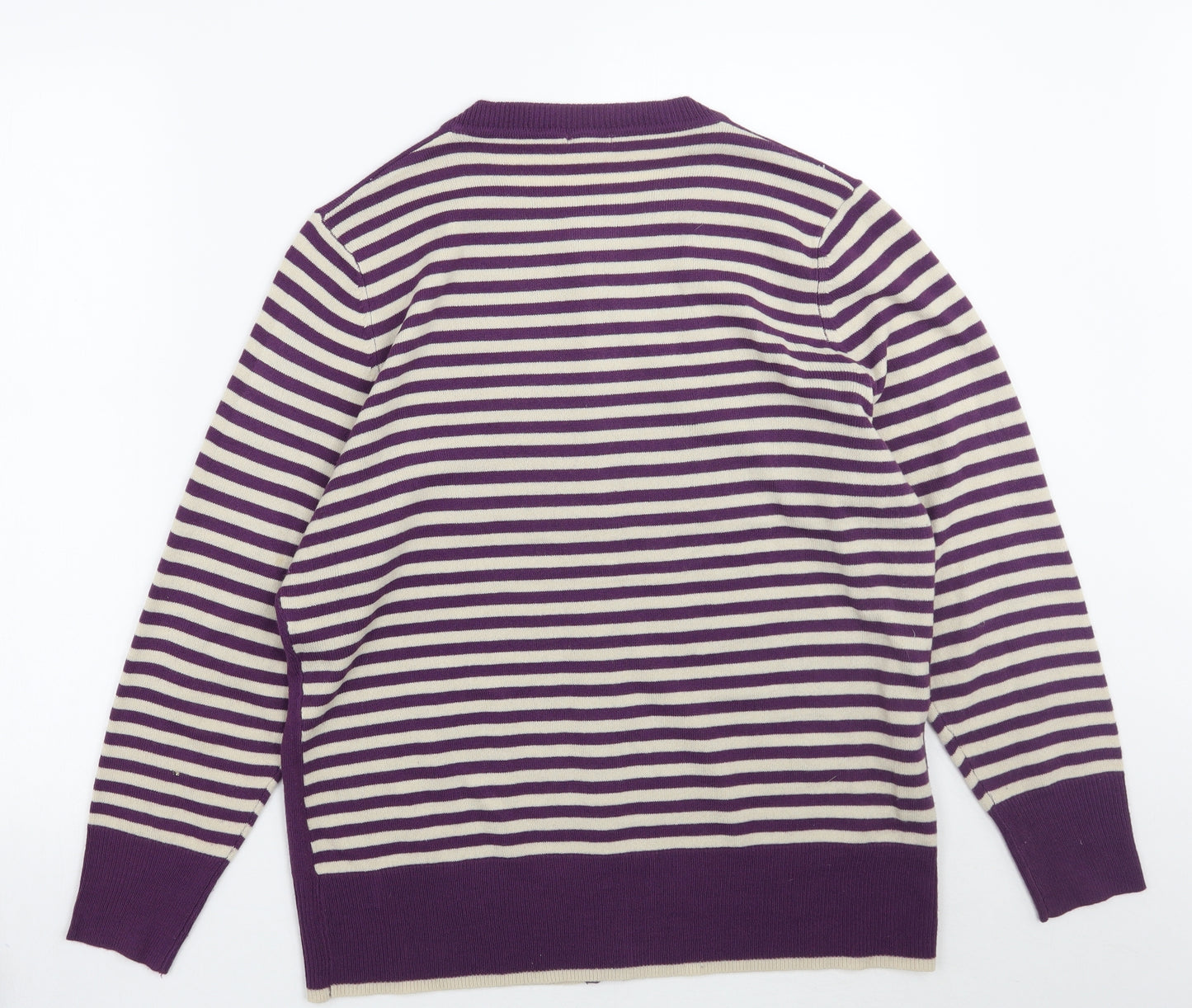//text.. Womens Purple Polka Dot  Cardigan Jumper Size XL