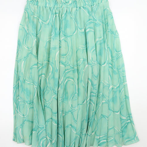 Preworn Womens Green   A-Line Skirt Size 22