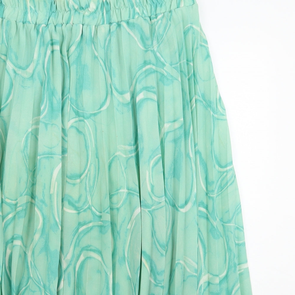 Preworn Womens Green   A-Line Skirt Size 22