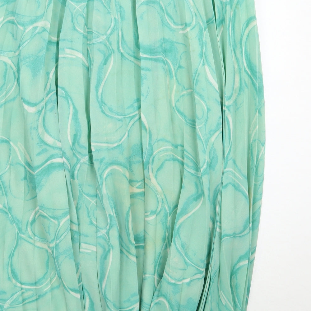 Preworn Womens Green   A-Line Skirt Size 22