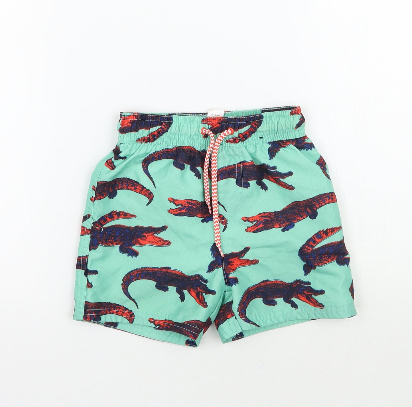 George Boys Green Geometric  Bermuda Shorts Size 2 Years
