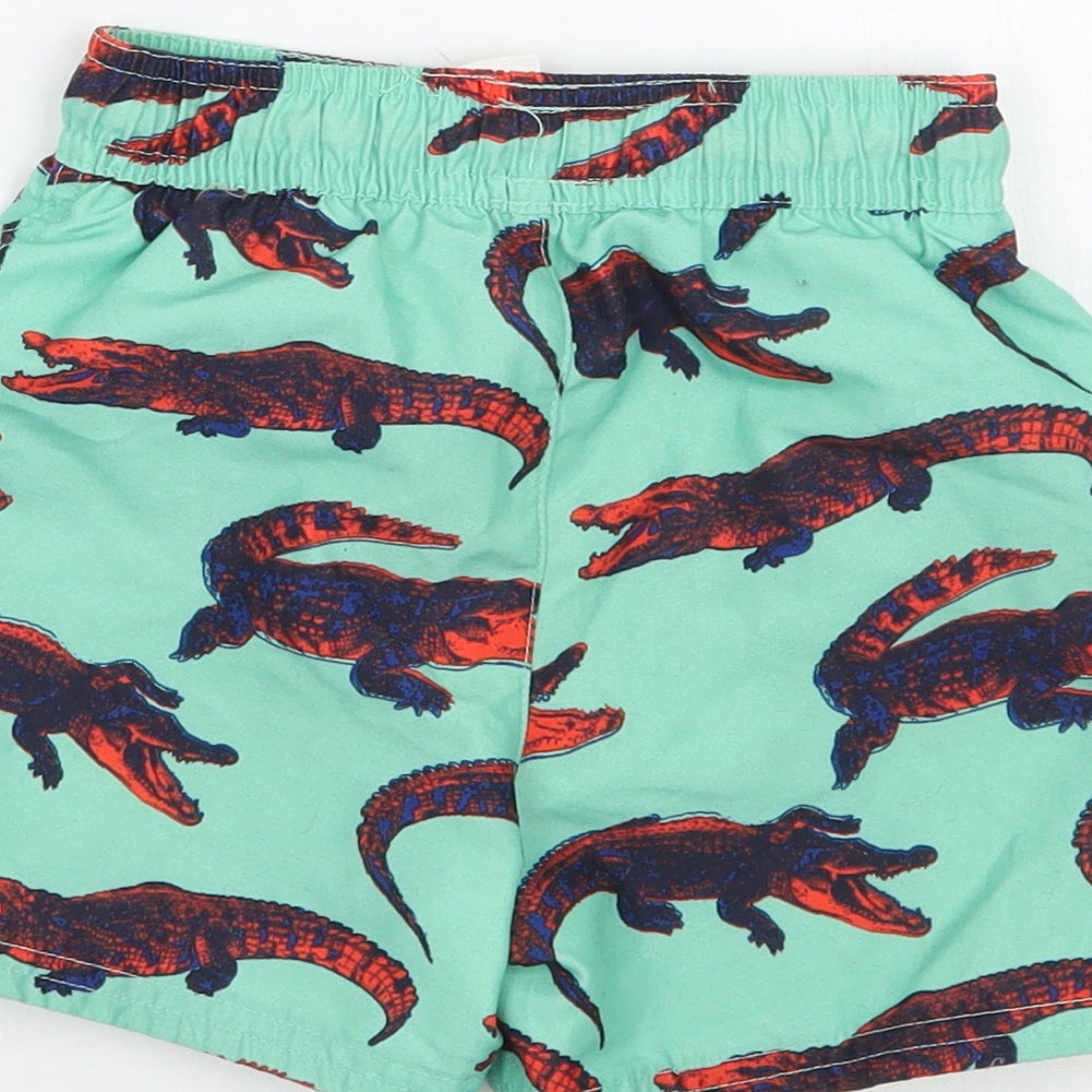 George Boys Green Geometric  Bermuda Shorts Size 2 Years