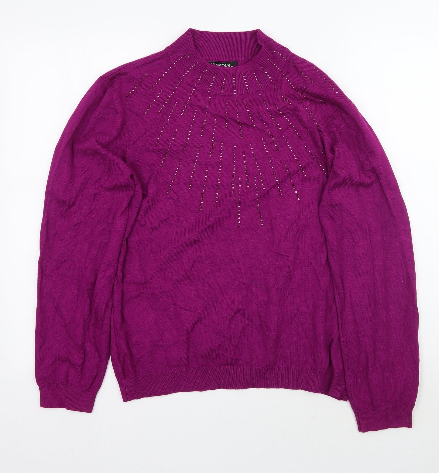 Paramour Womens Purple   Pullover Jumper Size XL