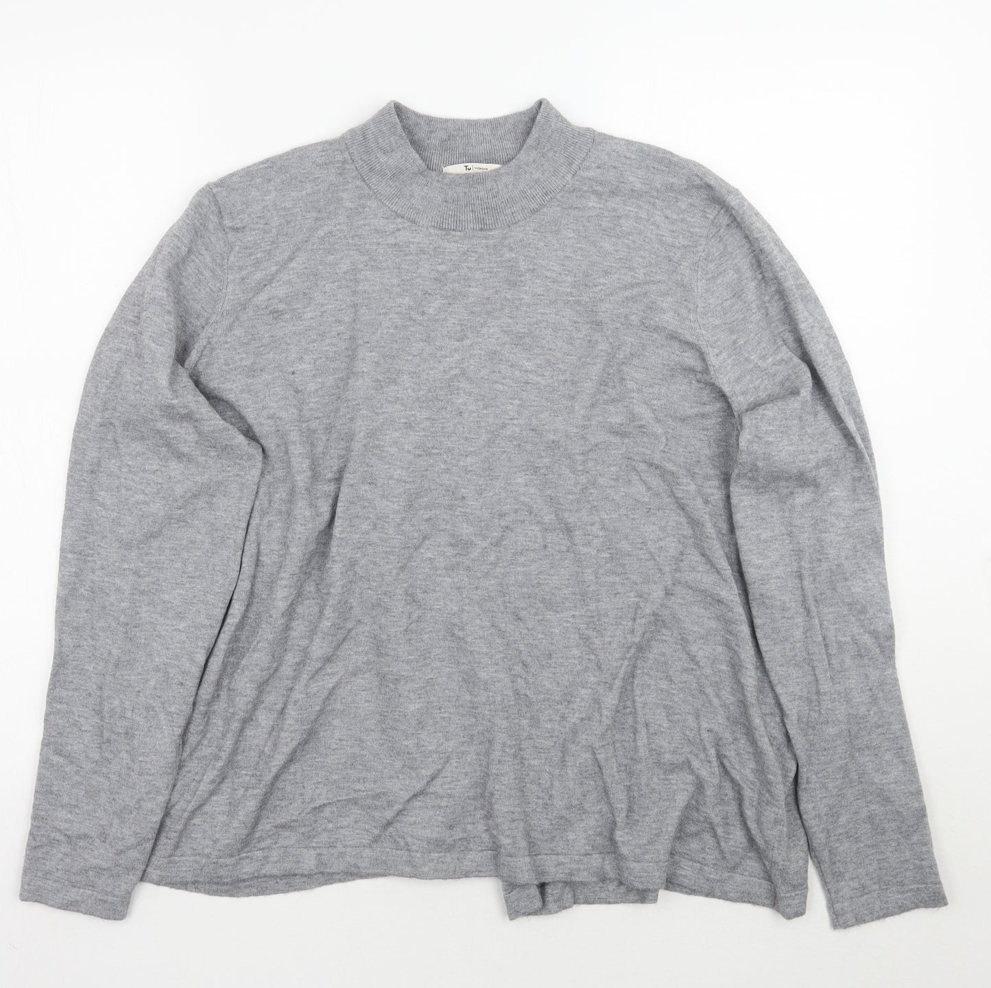 TU Womens Grey   Pullover Jumper Size 20