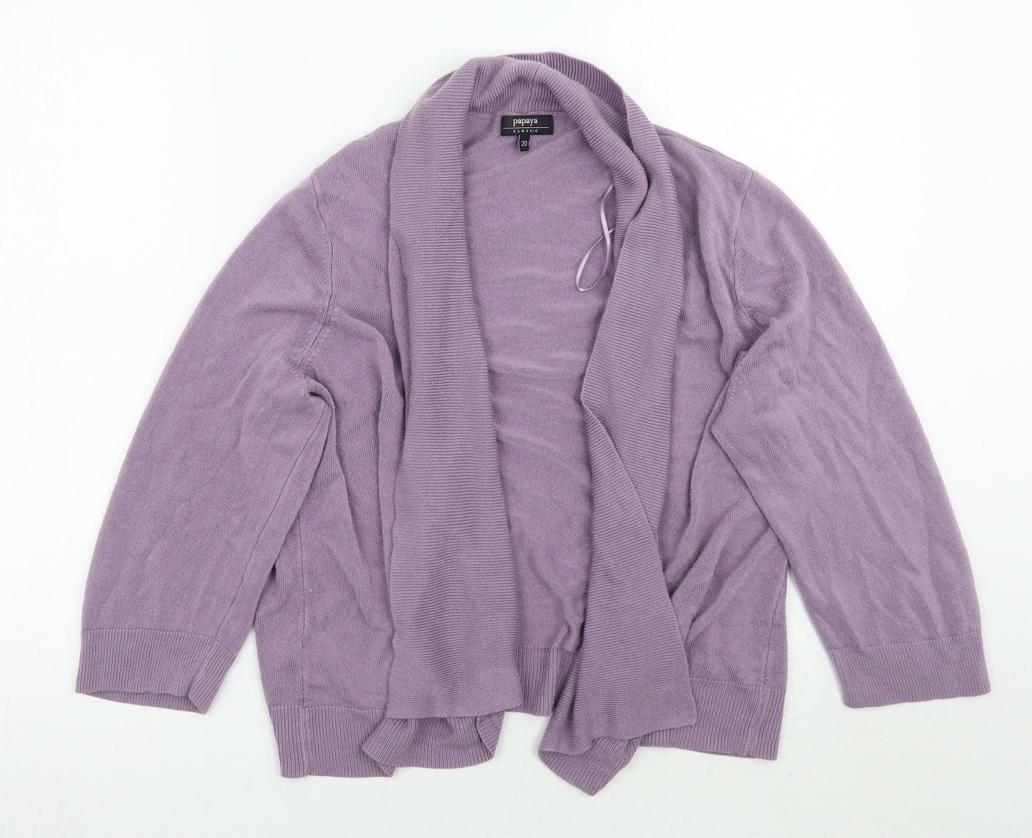 Papaya Womens Purple   Cardigan Jumper Size 20