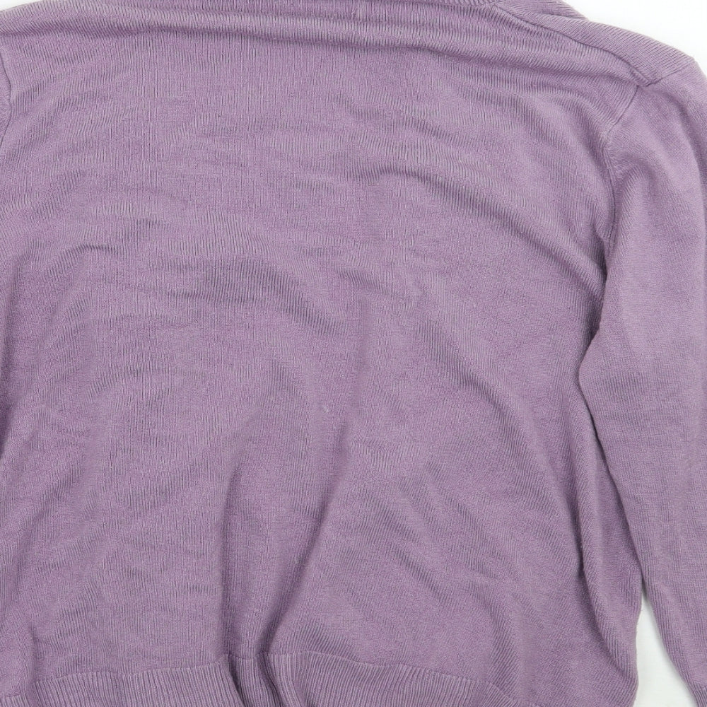 Papaya Womens Purple   Cardigan Jumper Size 20