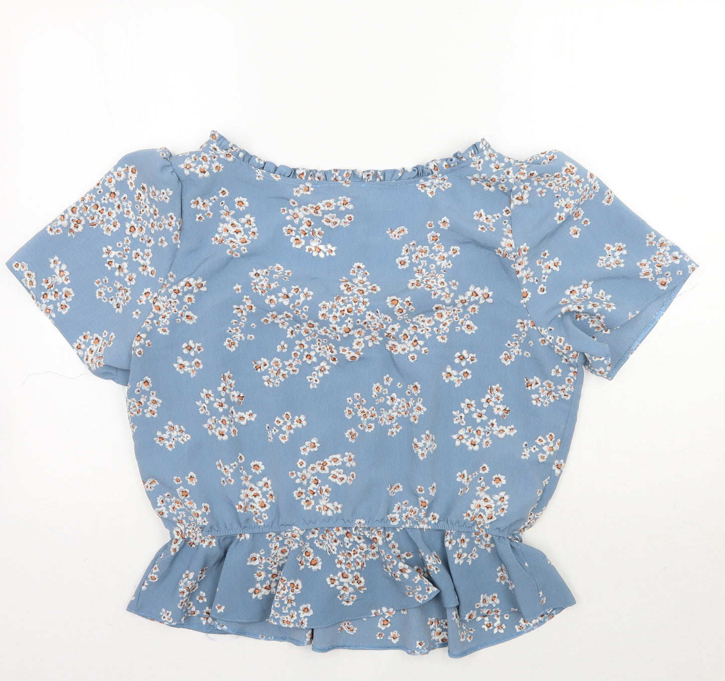 Primark Womens Blue Floral  Basic Blouse Size 20