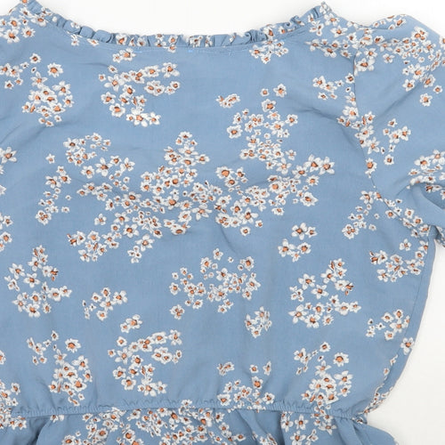 Primark Womens Blue Floral  Basic Blouse Size 20