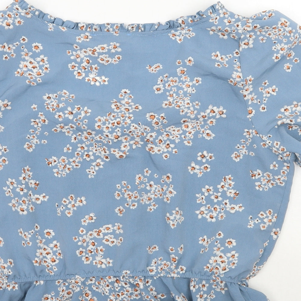 Primark Womens Blue Floral  Basic Blouse Size 20