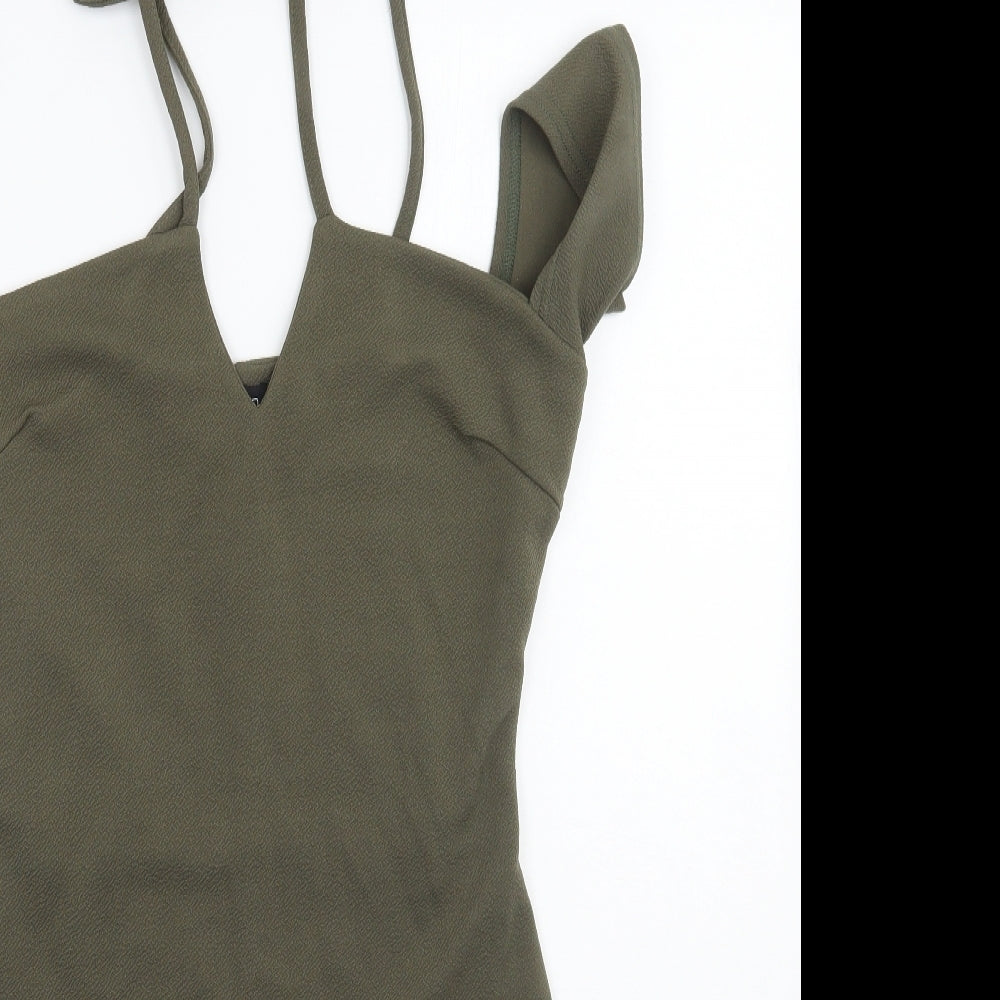 Boohoo Womens Green   A-Line  Size 12