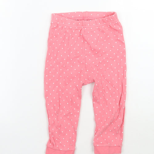 George Boys Pink Polka Dot  Sweatpants Trousers Size 2 Years