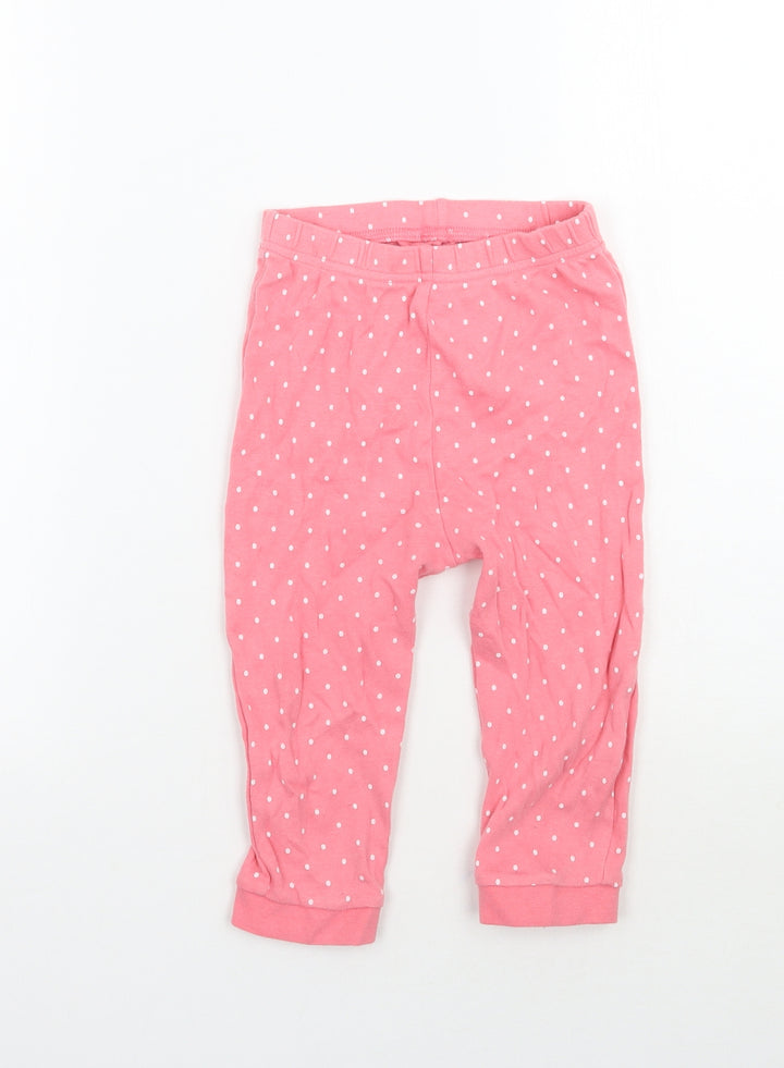George Boys Pink Polka Dot  Sweatpants Trousers Size 2 Years