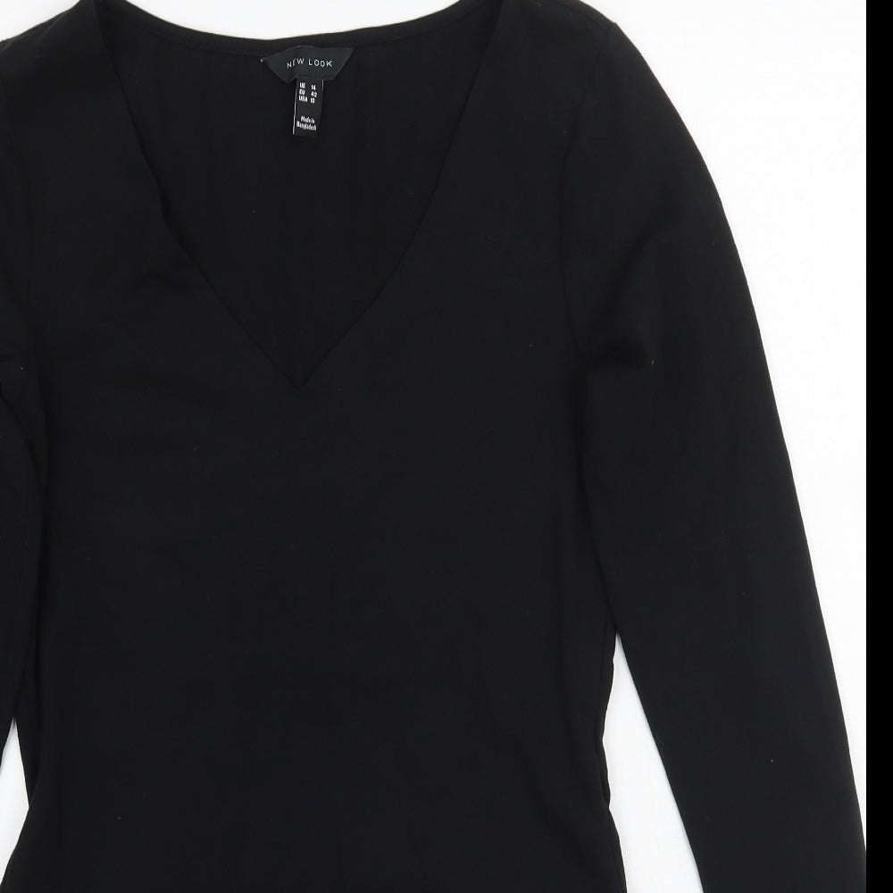 Newlook Womens Black   Bodysuit One-Piece Size 14