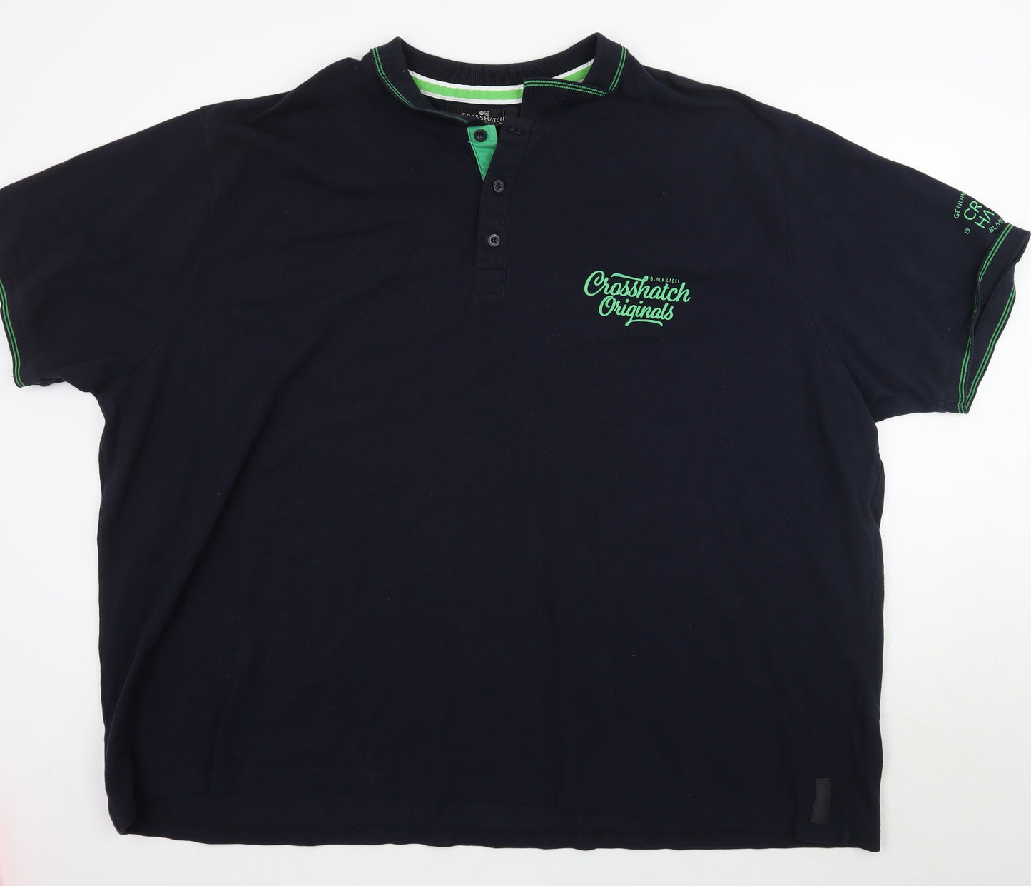 Crosshatch Mens Blue    Polo Size 4XL  - Size 5XL
