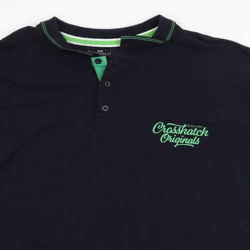 Crosshatch Mens Blue    Polo Size 4XL  - Size 5XL
