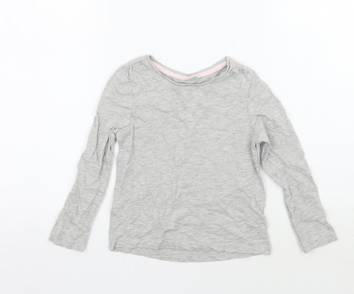 TU Girls Grey   Basic T-Shirt Size 3-4 Years