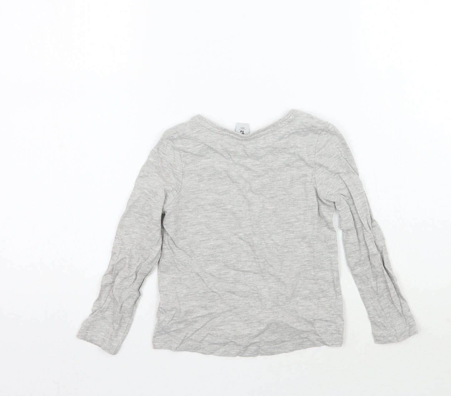 TU Girls Grey   Basic T-Shirt Size 3-4 Years
