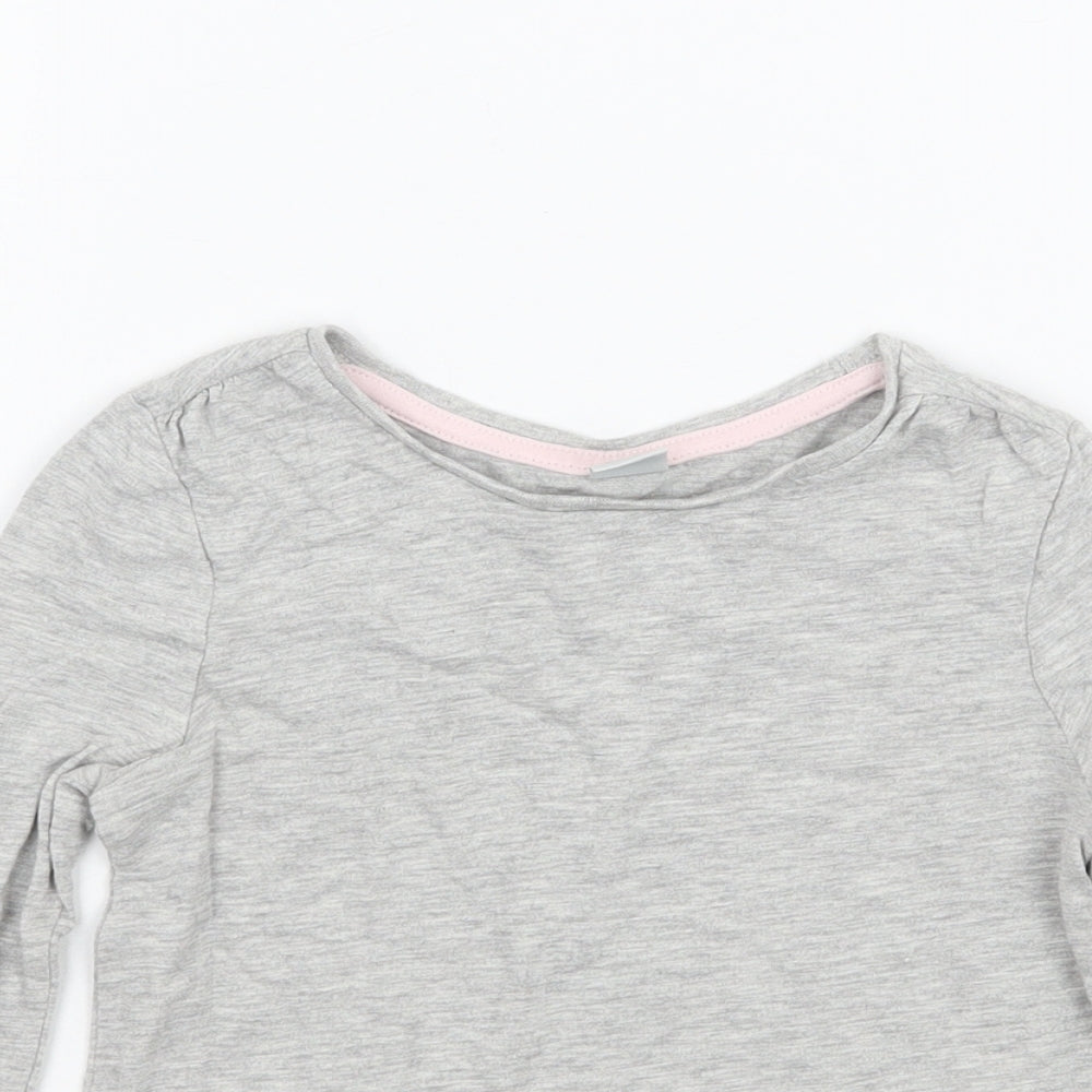 TU Girls Grey   Basic T-Shirt Size 3-4 Years
