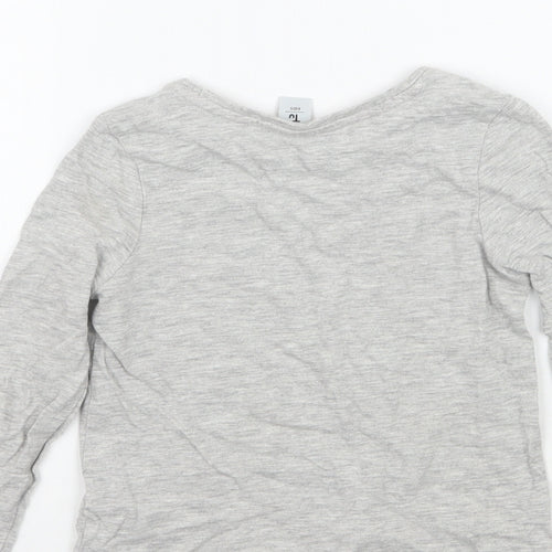 TU Girls Grey   Basic T-Shirt Size 3-4 Years