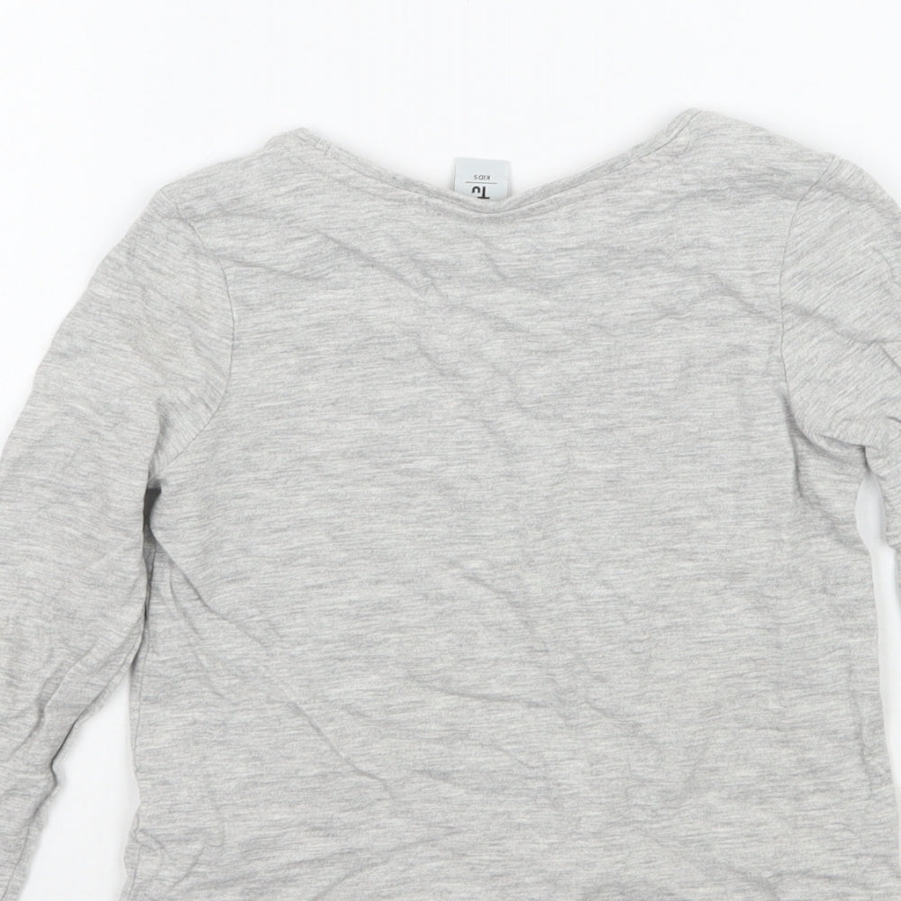 TU Girls Grey   Basic T-Shirt Size 3-4 Years