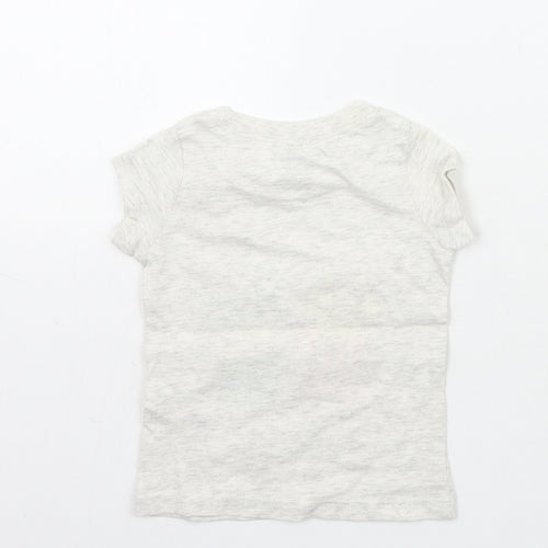 Carters Girls Grey   Basic T-Shirt Size 9-12 Months