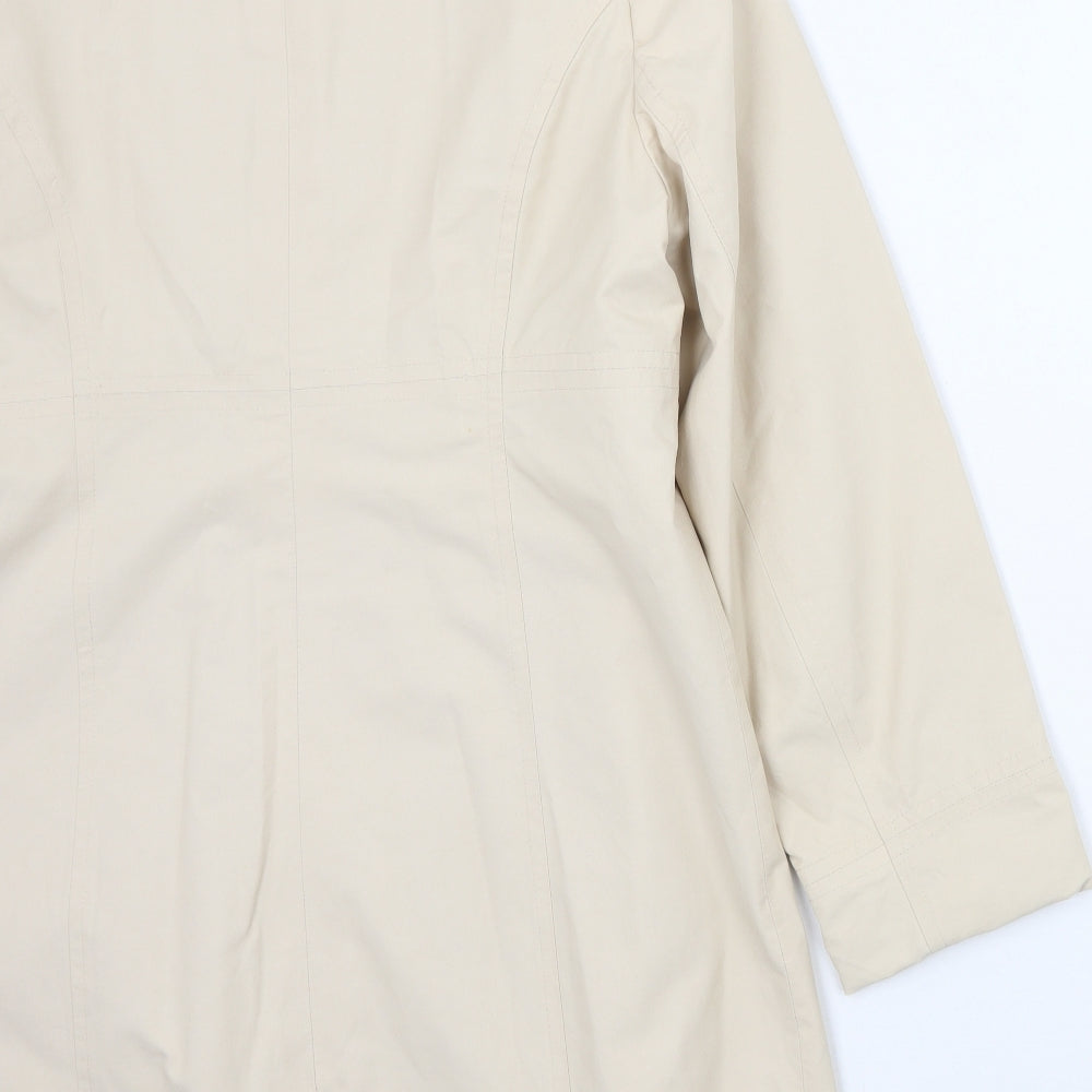 John Lewis Womens Beige   Jacket Coat Size 14