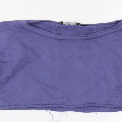 PRETTYLITTLETHING Womens Purple   Cropped Blouse Size S