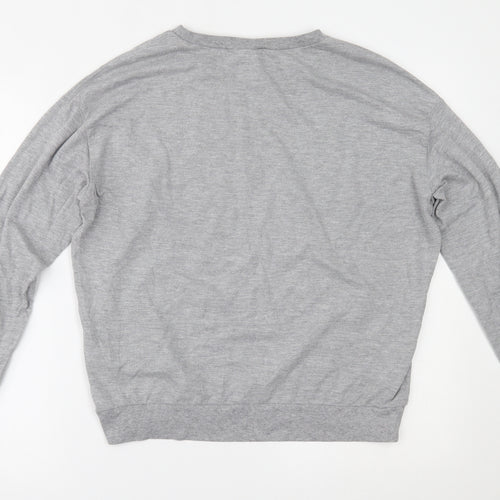 H&M Womens Grey   Basic Blouse Size L