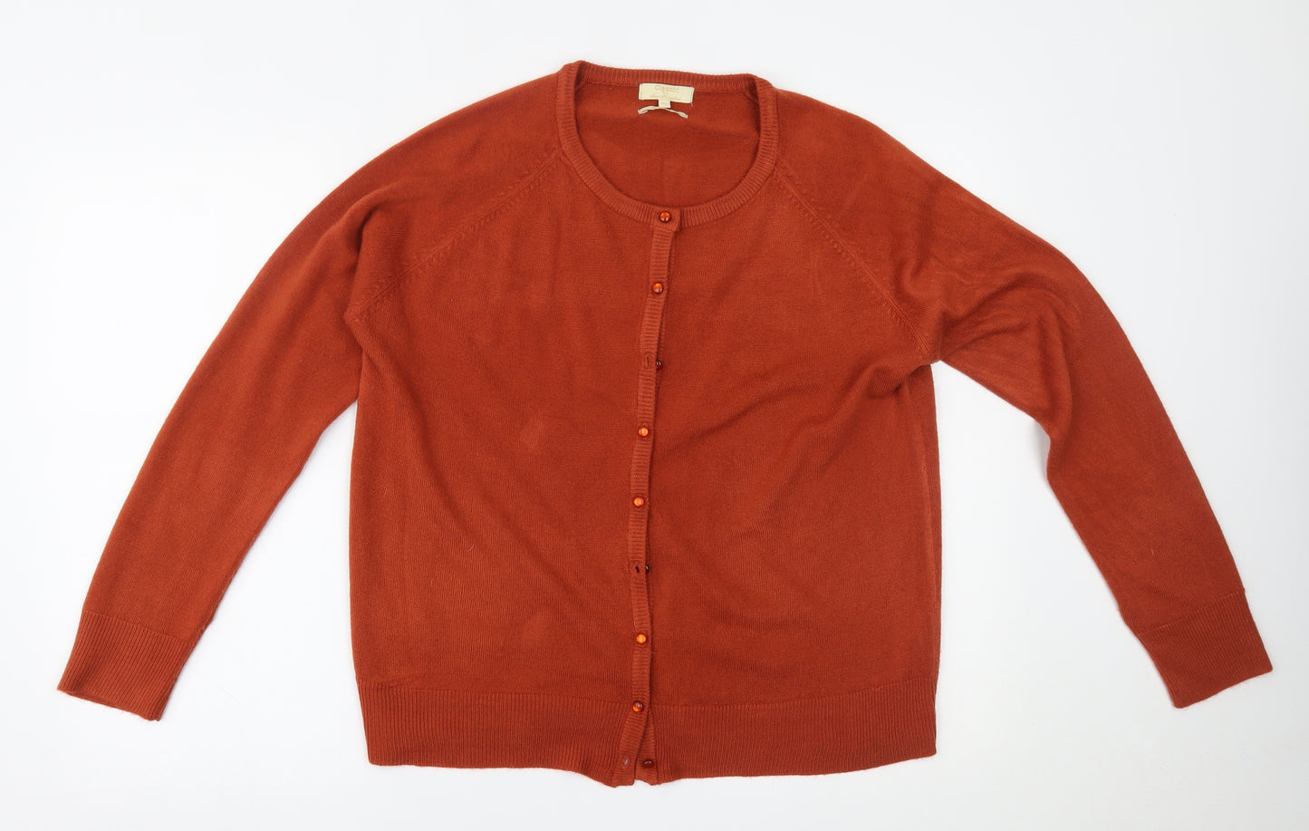 Sarah Hamilton Womens Orange   Cardigan Jumper Size XL