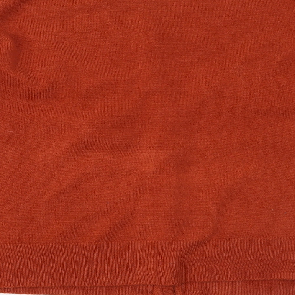 Sarah Hamilton Womens Orange   Cardigan Jumper Size XL
