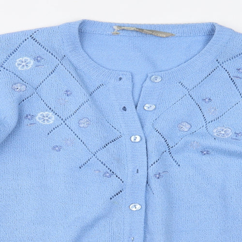 Akal Collection Womens Blue   Cardigan Jumper Size M