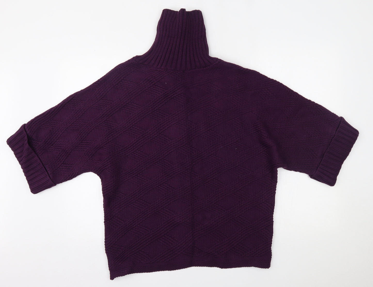 Bm Collection Womens Purple   Cardigan Jumper Size M