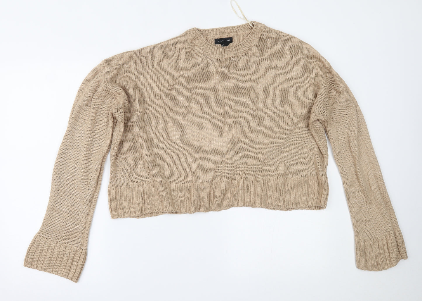 New Look Womens Beige   Cropped Blouse Size L