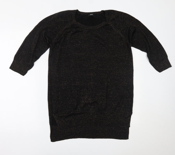 F&F Womens Black Basic Blouse Size 16