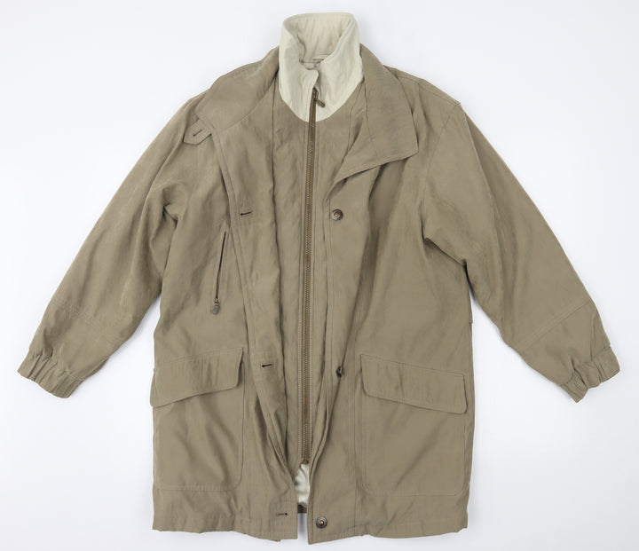BHS Womens Beige   Parka Coat Size 10