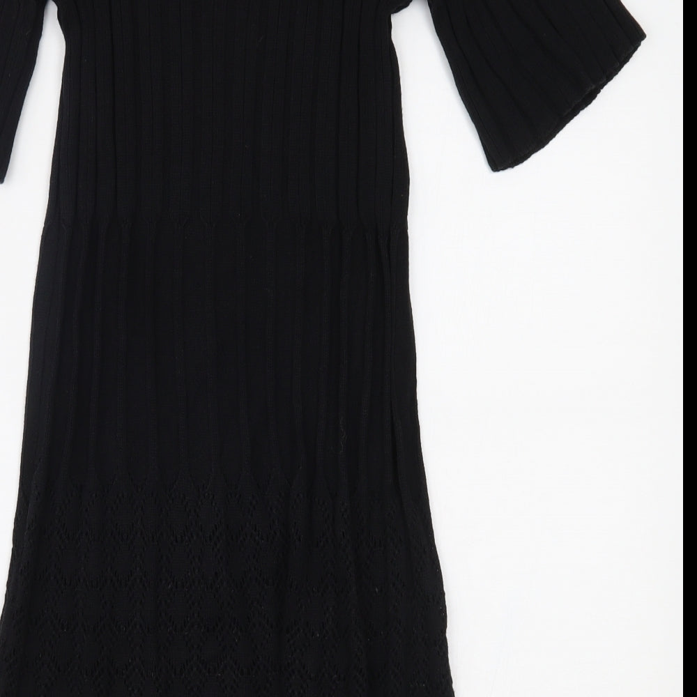 George Womens Black   Jumper Dress  Size 8